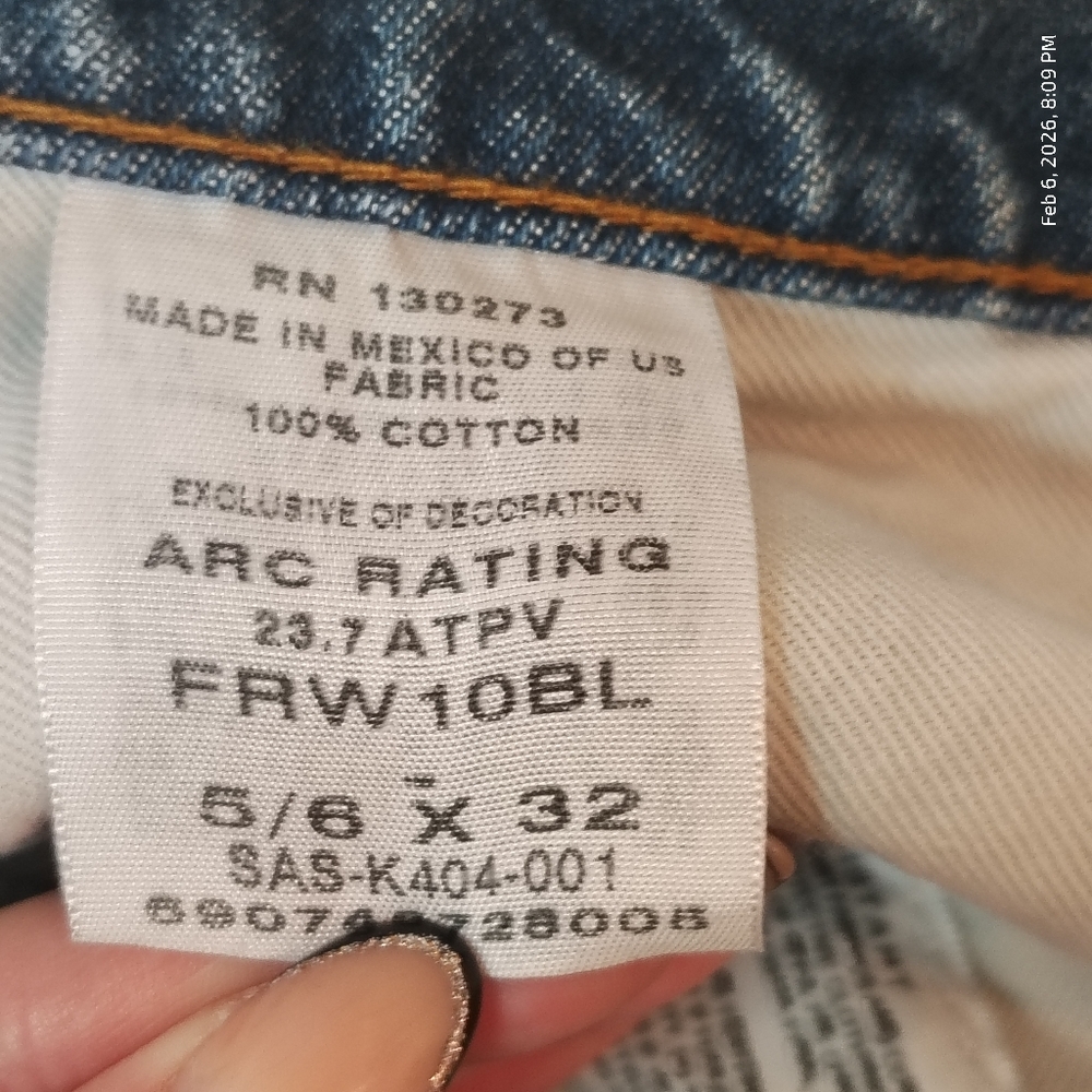 Wrangler FR Jeans Women’s 5/6x32 Flame Resistant Work Denim - Picture 4 of 9
